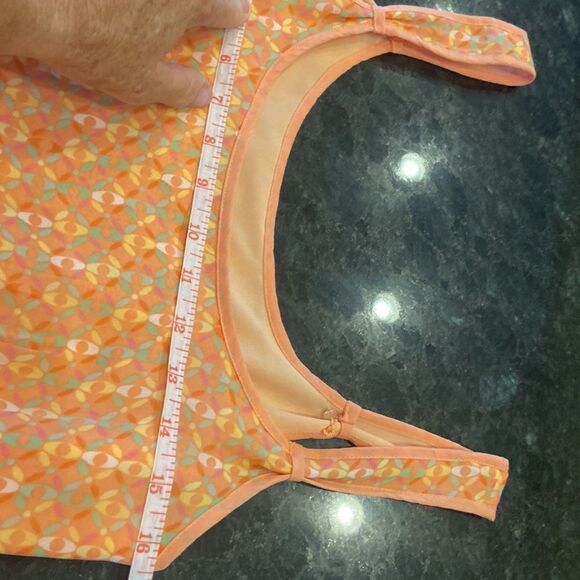 Sigrid Olsen Peach Tank Top - Size 6. Adorable to wear with shorts or capris. - Picture 4 of 7